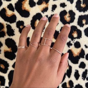 Rose Gold Jewlery Ring Set